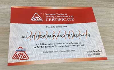 NTTA Certificate