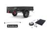 Black Brenderup 1205s with Black Soft Cover, Support Bar, Jockey Wheel & Clamp