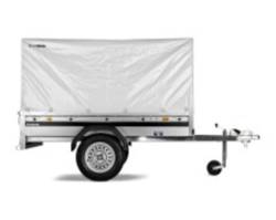 Brenderup 1205S Tilt Camping Trailer - Package 15 - High Stand & Cover 