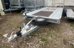 Used Brian James Twin Axle T-Transporter 4.5m x 2m Trailer 3000kg