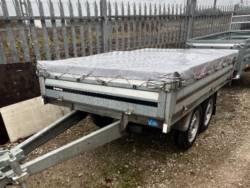 Used Brenderup 3251 Twin Axle Braked Trailer with Soft Cover 