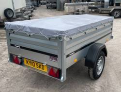 Brenderup 1205XL Tilt Camping Trailer - Package 3 - Soft Cover, Spare wheel & holder