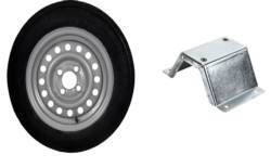 Spare Wheel & Wheel Holder for Brenderup Trailers