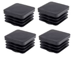 Black Plastic Plug  25mm x 25mm - 4 pack - for Brenderup 1150 corners