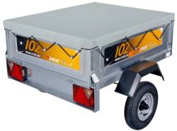 Flat waterproof grey cover for Erde 102 -