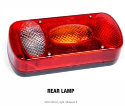 Rear left lamp light for Brenderup kayak/boat trailer
