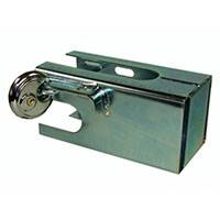 Genuine Brenderup 1150 1205 1250 pressed steel hitch lock with padlock