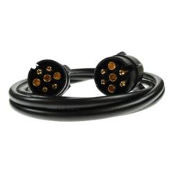 7 Pin Plug to Plug Straight Connecting Lead - 2m Long